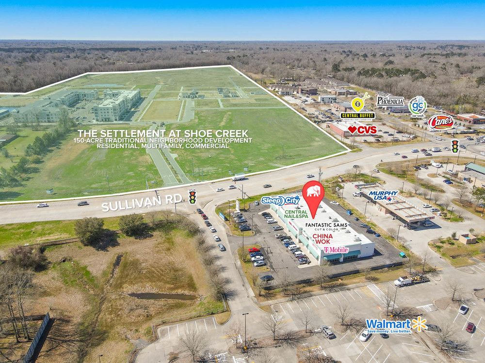 Retail Suite Adjacent to Walmart in Central: 10218 Sullivan Rd, Baton Rouge, LA 70818